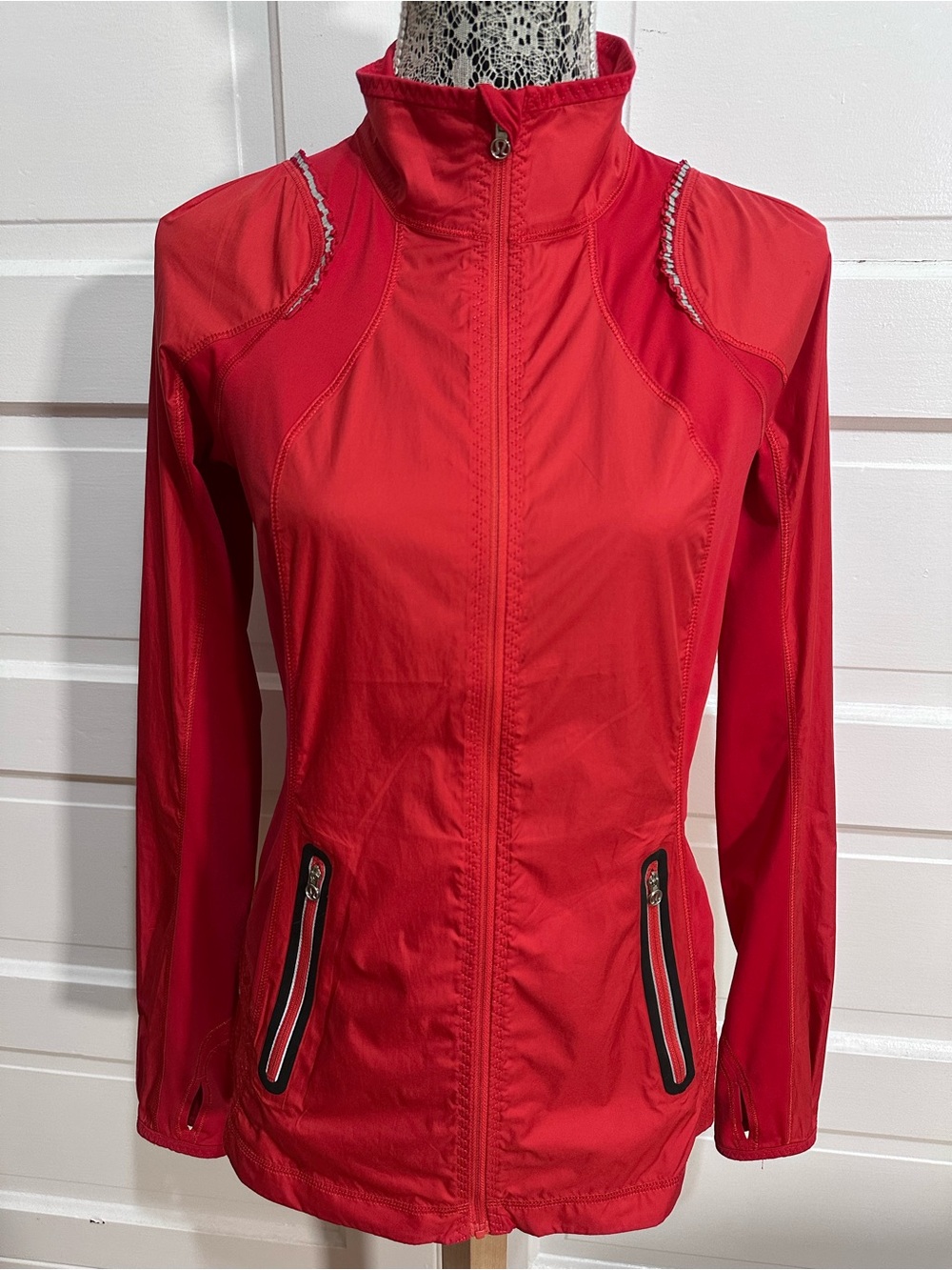 Rare Lululemon Run: Nothin' But Run Jacket Size 6 Currant Red Vintage $128